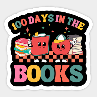 100 Days in the Books Reading Teacher 100th Day of School Sticker